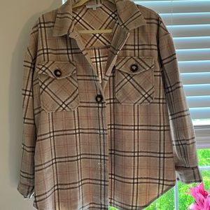 Vervet Plaid Button Up Shacket